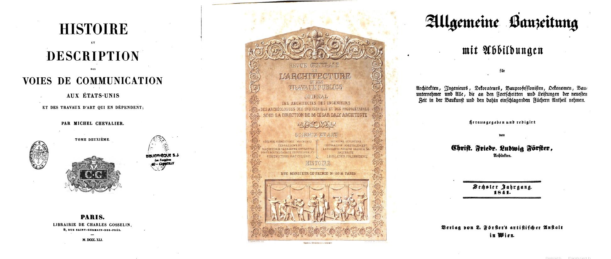 Wydawnictwa inżynieryjne z 1841 r. Wydawnictwa inżynieryjne z 1841 r. z informacjami o Morris Canal