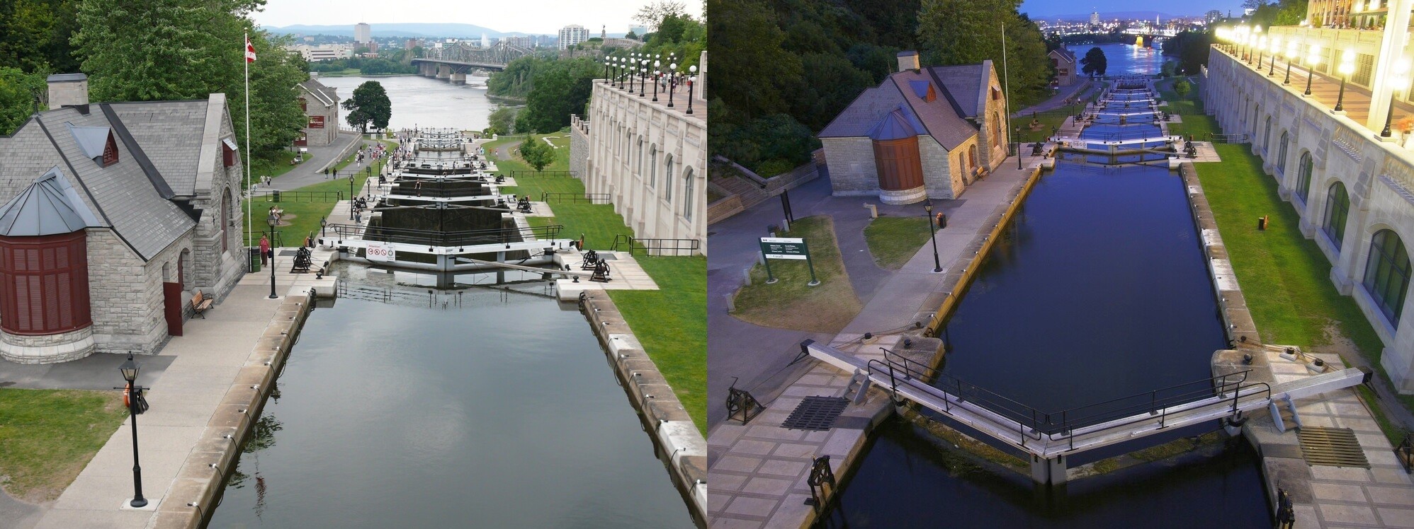 Zespół śluz w Ottawie na Rideau Canal